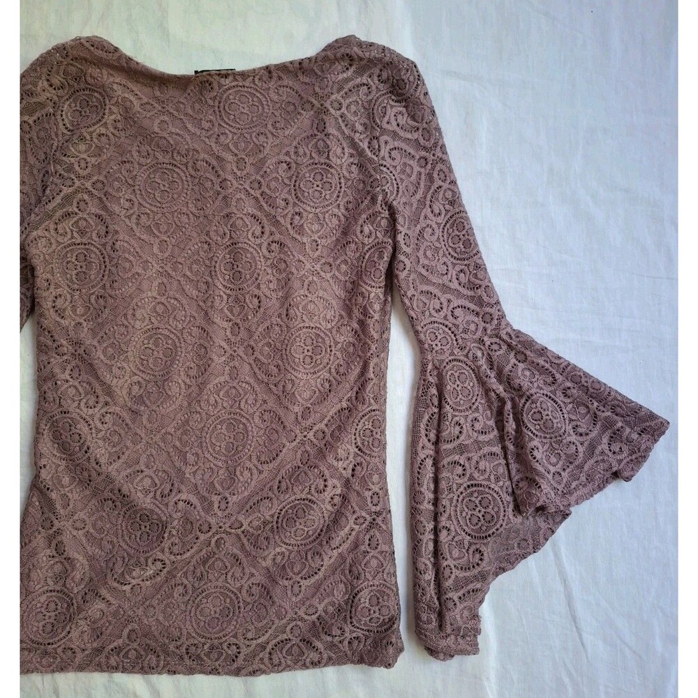 Y2K TMG New York Fairycore Lace Whimsigoth Romantic Bell Sleeve Women's Small - Picture 14 of 15